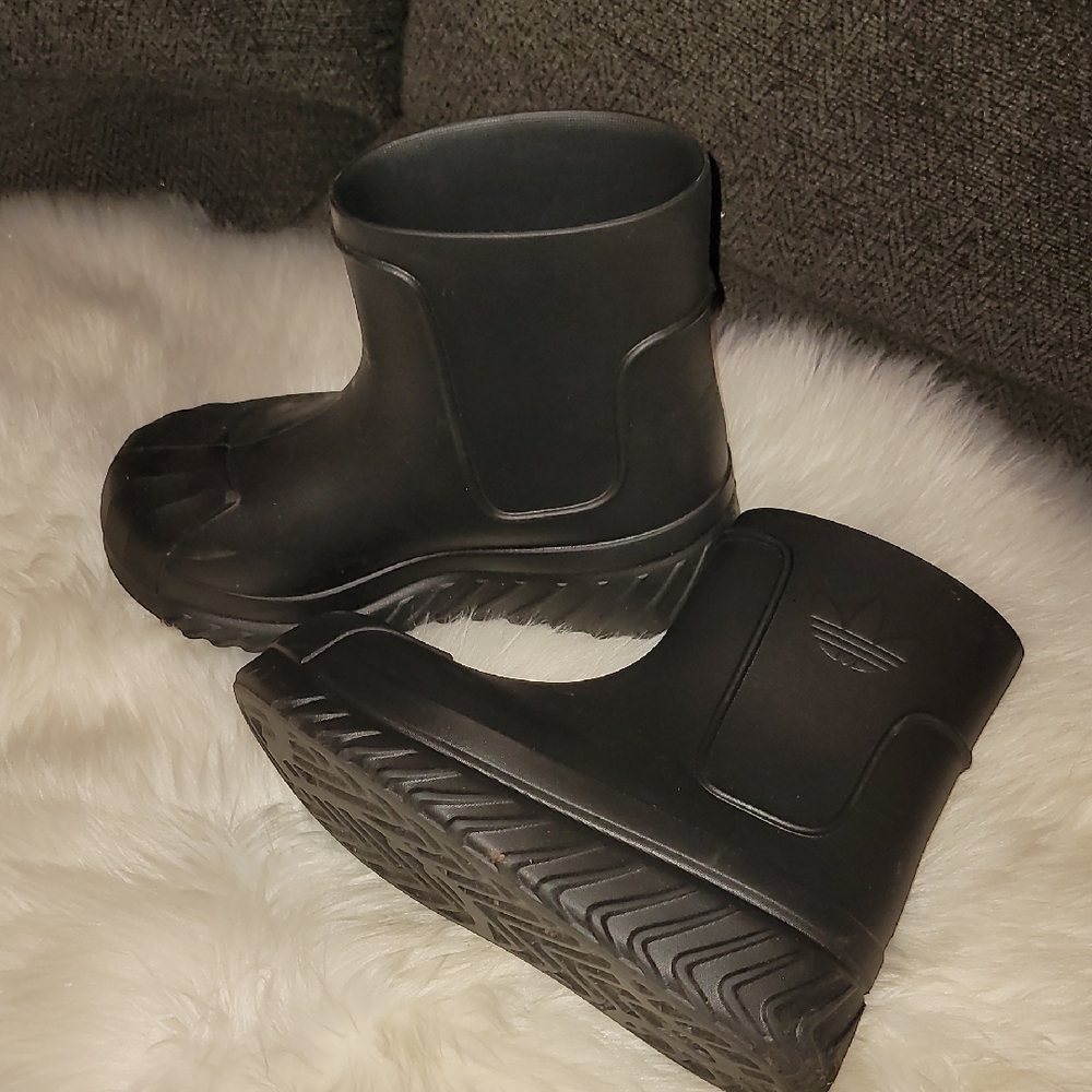 adidas Black Winter Rain Boots